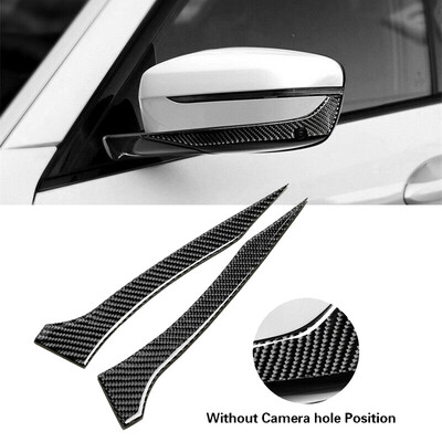 

2pcs Carbon Fiber Outside Rearview Mirror Anti-Rub Sticker For BMW 5 7 Series