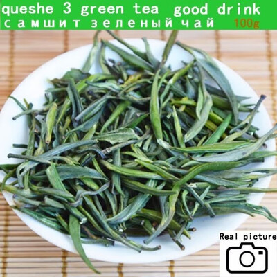 

2019 green tea china Queshe good tea Zhuyeqing Organic Green Tea Bamboo Leaf good drink 100g Free Shipping