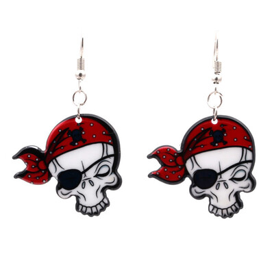 

Halloween Fashion Cartoon Zombie skull Earrings