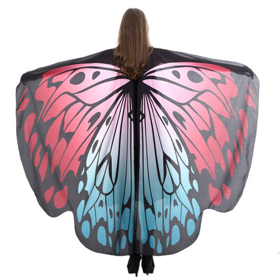 

Rotating Butterfly Shawl Decorated Women Butterfly Print Chiffon Beach Scarvesbelly Dance Butterfly Wings For Dance Adults Kids
