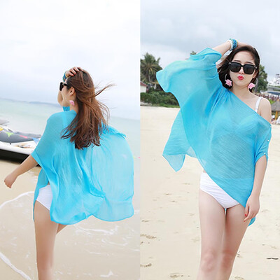 

Gobestart Women Chiffon Beach Cover up Swimsuit Kimono Cardigan Shawl Beach Wrap Cover up