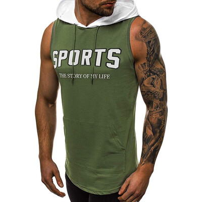 

Toponeto Mens Summer New Style Fashion Cap And Solid Color Vest Comfortable Blouse Top