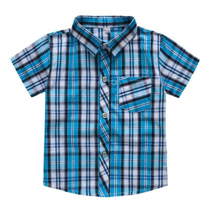 

Baby Boy Clothes Summer Baby Boys Short Sleeve Plaid Print T-Shirts Kids Tops Tees Shirts Casual Blouse