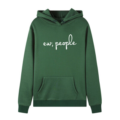 

Tailored Women Long Sleeve Letter print Print Hooded Sweatshirt Automn&Winter Blouse