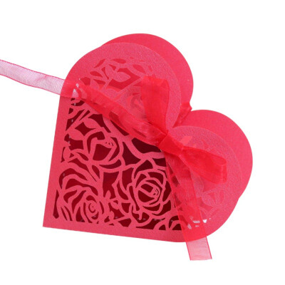 

50Pcs Hollow Heart Candy Box European Wedding Romantic Gift Box Party Decoration Box