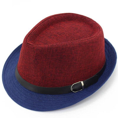 

Styles Unisex Women Men Trilby Jazz Hat Woolen Pork Pie Hat With Belt And Rivet