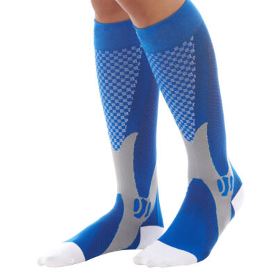 

Men Women Sport Soccer SocksLeg Support Stretch Compression Socks Below Knee Socks 9282