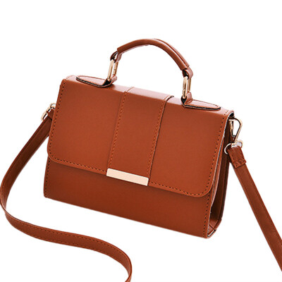 

Womens Faux Leather Square Small Flap Tote Messenger Shoulder Crossbody Bag