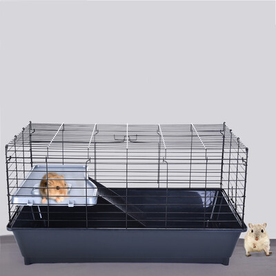 

Gobestart Pastoral Hamster Cat Ferret Cage Wire Pet Cage Anti-fall Portable Animal Home