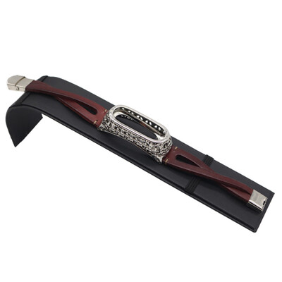 

〖Follure〗Replacement Leather Wristband Band Strap Bracelet For Xiaomi Mi Band 3 Bracelet