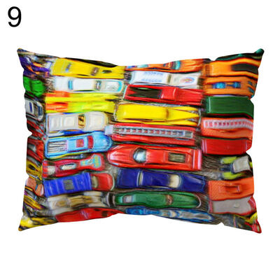 

Colorful Stripe Car House Pillow Case Cushion Cover Sofa Bed Car Office Decor