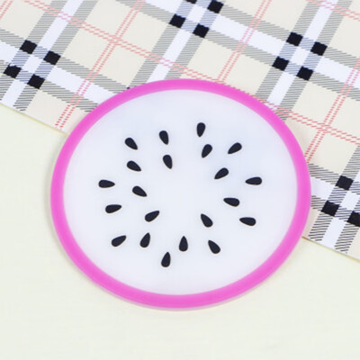 

Silicone Coaster Fruit Shape Cup Mat Slip Insulation Pad Cup Mat Pad For Home Restaurant Drinkware Accessories