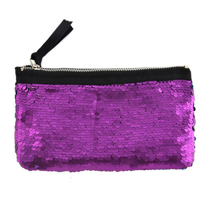 

Kid Pen BagGlitter Fashion Sequin Pencil Case Stationery Pen Bag Make Up Pouch