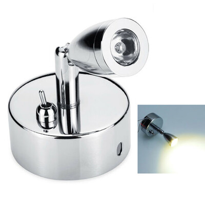 

112-24V LED Swivel Reading Light RV Camper Trailer Wall Mount Bedside Book Lamp