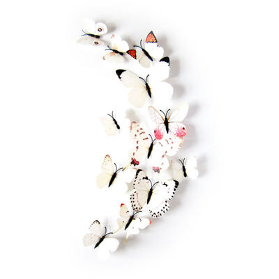 

12pcslot 3D PVC Wall Stickers Magnet Butterflies DIY Wall Sticker Decor Poster Kids Rooms Home Decoration