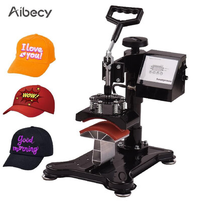 

Aibecy 55x3 Inch Swing Away Combo Digital Hat Cap Heat Press Thermal Transfer Machine