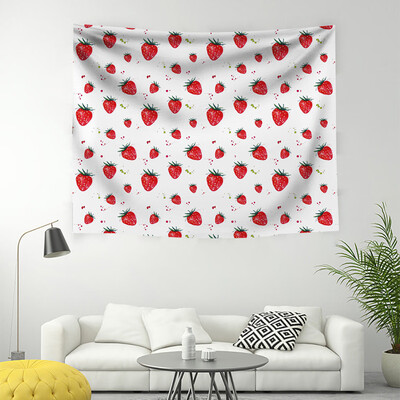 

Gobestart Strawberry Tapestry Living Room Bedroom Decorative Painting Fabric Wall Painting