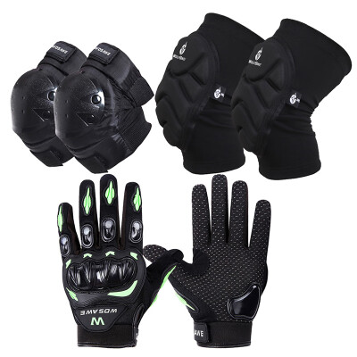 

1 Set Men Women Outdoor Motorcycle Gloves Elbow Guard Knee Protection Pads Gear