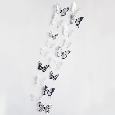 

Siaonvr 18 Pieces 3D Butterfly Decor Wall Sticker Home Wall Decals