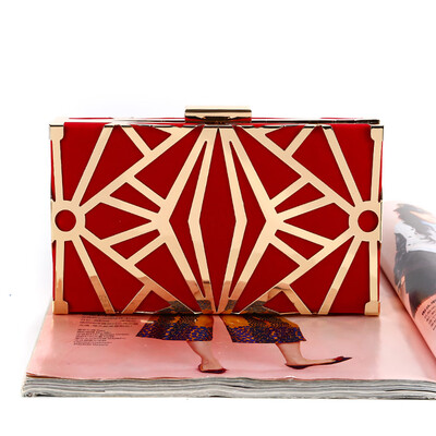 

Tailored Women New Evening Handbags Party Handmade Metal Net Clutch Shoulder Cross Bag
