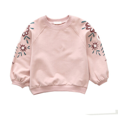 

New Girls Sleeves Printed Clothes Childrens Baby Girl Bottoming Shirts And Jackets Fashion Sweet Clothes