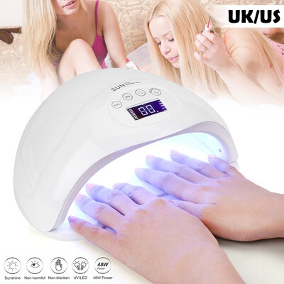 

48W Quick-Drying Nail Lamp Nail Dryer Lamp Nail Phototherapy Machine Smart Nail LampUSUK Plug