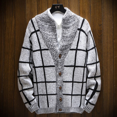 

Toponeto Mens New Style Fashion Knitted Cardigan Sweater Coat Fashion Warm Sweaters