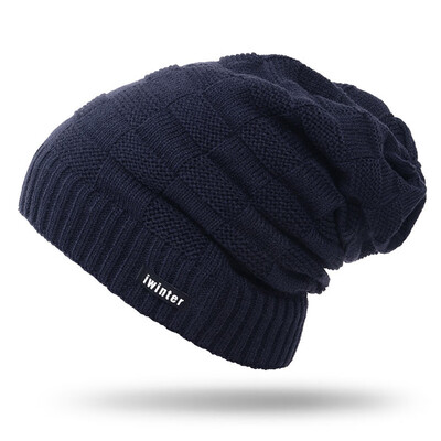 

Men Women Winter Warm Cuff Plain Beanie Knit Hat Skull Slouchy Ski Cap Useful