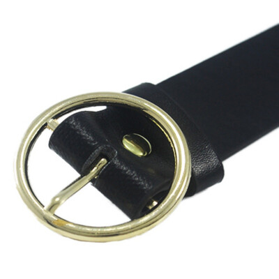 

New Fashion Round Metal Circle Belts Hot Designer Brand Punk O Ring Belt For Women