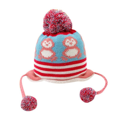 

Kids Girls Boys Hats Winter Warm Baby Accessories Colorful Children Hedging Cap Hat Cute Penguin Newborn Baby Hat