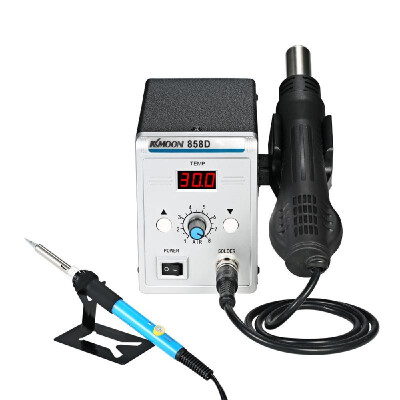 

KKmoon 858D 700W High Quality Soldering Station LED Digital Solder Iron Desoldering Station BGA Rework Solder Station Hot Air Gun