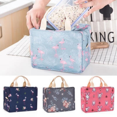 

Portable Insulated Thermal Oxford Cloth Lunch Box Tote Picnic Storage Bag Pouch
