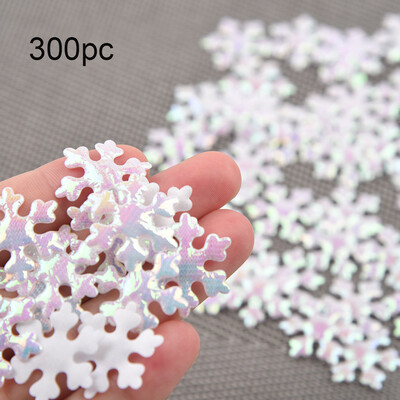 

Toponeto 300pc Gold Silver Cloth Christmas Snowflake Confetti Christmas Decoration 24mm