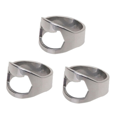 

Toponeto 3PCS Stainless Steel Finger Thumb Ring Bottle Open Opener Bar Beer Tool Gifts
