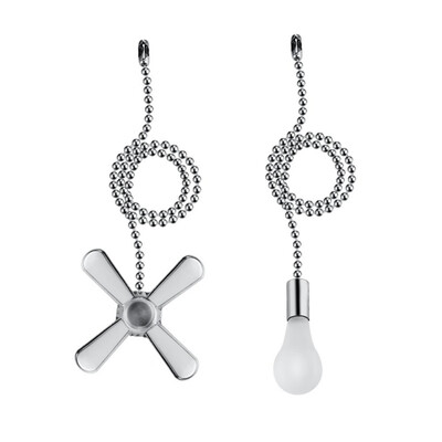 

Metal Lighting Ceiling Fan Accessories Light Bulb Shape Extension Chain Fan-shaped Extension Chain