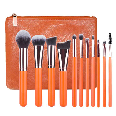 

15pcs Makeup Brush Set Foundation Loose Powder Blush Eyeshadow Facial Contour Brightening Eyebrow Fan Brush Makeup Tool Set