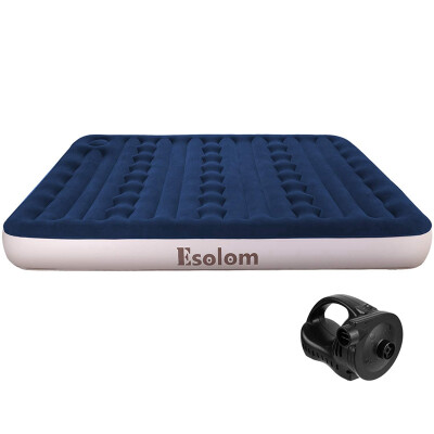 

US connector standard Air Bed No Leakage Air Mattress Inflatable Bed With Rechargeable Pump for Camping Home