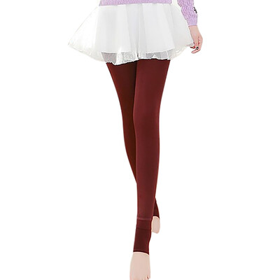 

Plus velvet leggings women autumn&winter casual solid color leggings stretch Slim warm pencil high waist trousers