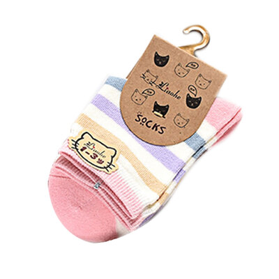 

5 Pairs Cotton Striped Baby Socks Newborn Baby Boys Girls Autumn Winter Spring Socks