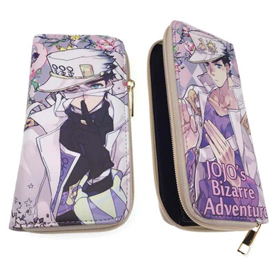 

Christ For Givek JoJos Bizarre Adventure Wallet Coin Bag Multifunctional Leather Bifold Purse Cartoon Printing