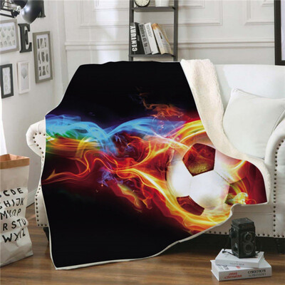 

Cartoon Stitch Printed Cartoon Blanket for Kids Gift 3D Ball Pattern Sherpa Fleece Blanket Super Soft Throw on Bed Sofa Boys