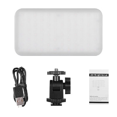 

ORDRO Mini LED Video Light On-Camera Fill Light Photography Lamp Dimmable 2700-6500K CRI 95 Built-in 2000mAh Battery with Cold Sh