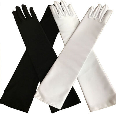 

1 Pair Halloween Gloves Simulation Horror Long Gloves Halloween Party Decoration White Red Fancy Dress Halloween Party Supplies