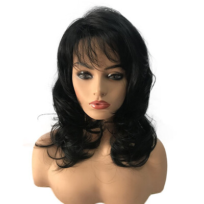 

StrongBeauty Long Wavy BlackGolden BrownBlonde Brown Ombre Wigs Synthetic Wigs Hairpieces For Women