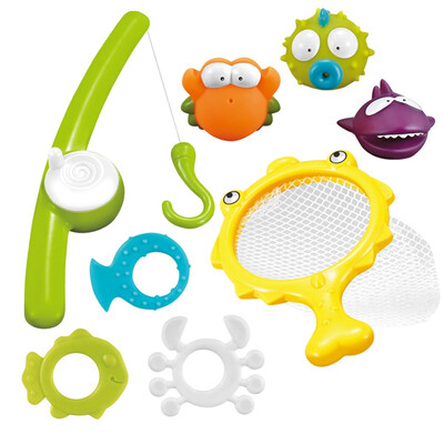 

8PCS Kids Shower Bath Toys Fishing Swimming Pool Toys Baby Water Pick Up Spray Educational Toys Gift