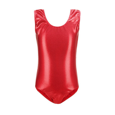 

Toddler Girls Gymnastics Shiny Athletic Dance Clothes Tight Clothing Kids Hot Stamping Vest