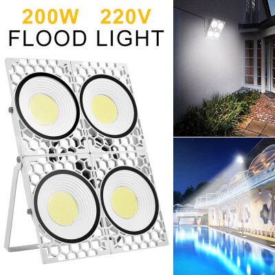 

200W LED Flood Light IP65 Waterproof Spot 3000K-6000K Outdoor Lamp White Light for Garden Yard Landscape Billboard