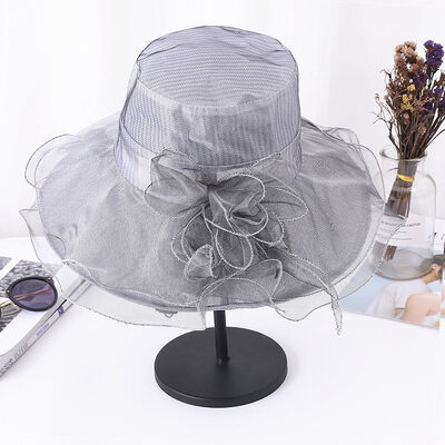 

Summer Hat Women Wide Brim Sun Hat Wedding Church Sea Beach Hats for Women Floppy Ladies Hat