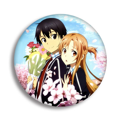 

Anime Sword Art Online Cartoon Brooch Pin Pins Badge Accessories For Clothes Backpack Decoration Best Gift for Anime Fans Gift