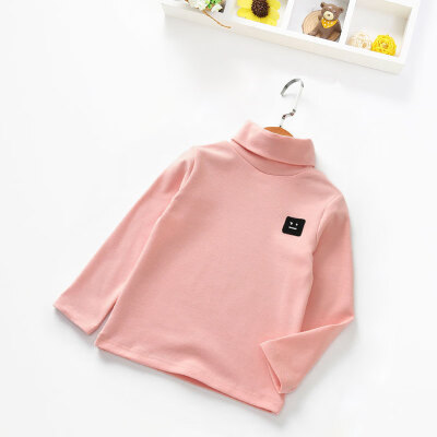 

Winter Children Girls Boys Lettings Children Clothing Spring Autumn Winter High Collar Bottoming Shirt Baby Long-sleeved T-shirt